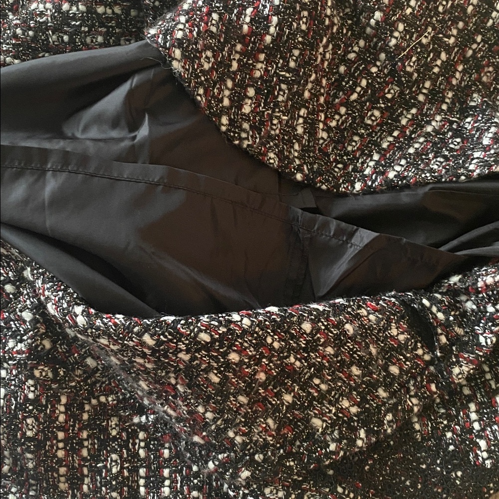 Karl Lagerfeld size 8 sleeveless tweed dress trumpet bottom - Picture 9 of 10